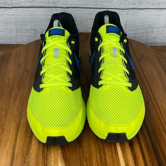 Nike Zoom Fly Volt Yellow Blue Black Running Shoe 630915-704 Men’s Size 10 - Picture 8 of 12